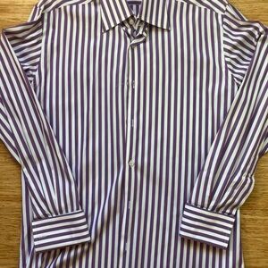 Stylish Purple Striped Men's Shirt
